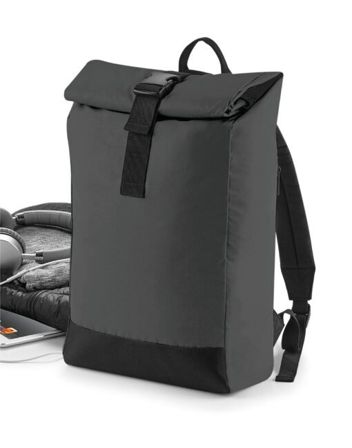 BG138 Bagbase Reflective Roll-Top Backpack Bags