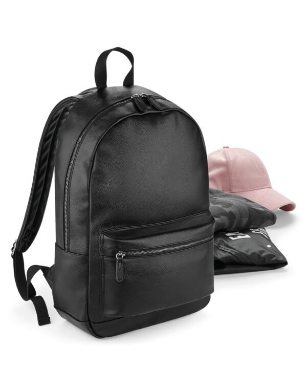 BG255 Bagbase Faux Leather Fashion Backpack Bags