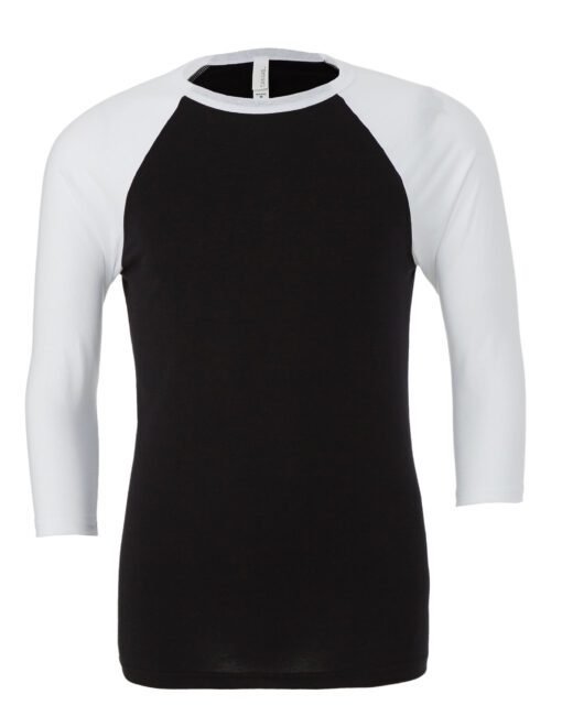 CA3200 Bella Canvas Unisex 3/4 Sleeve Baseball Tee  T-Shirts