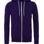 Bella Canvas Unisex Fleece FZ Hoodie - Sweatshirt | Xcel UK