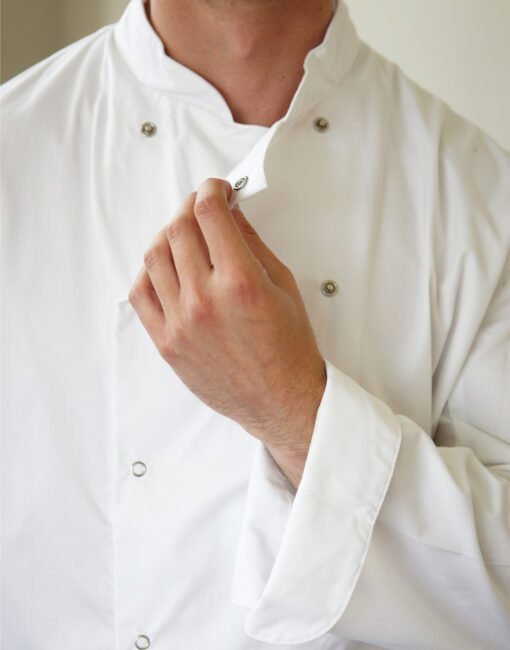 DD08 Dennys Long Sleeve Chef's Jacket (WH) Hospitallity