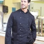 Dennys Long Sleeve Chef's Jacket (BK) - Hospitality | Xcel UK