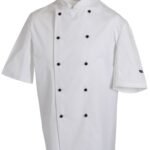 Dennys Removable Stud Short Sleeve Chef Jacket - Hospitality | Xcel UK