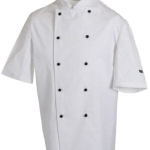 Dennys Removable Stud Short Sleeve Chef Jacket