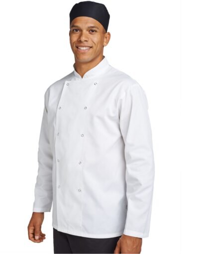 Dennys Budget Long Sleeve Chefs Jacket - Hospitality | Xcel UK