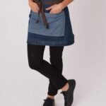 Dennys Washed Denim Contrast Waist Apron - Hospitality | Xcel UK