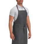 Dennys Cross Dyed Denim Bib Apron - Hospitality | Xcel UK