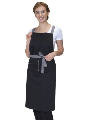 Dennys Cross Back Bib Apron - Hospitality | Xcel UK