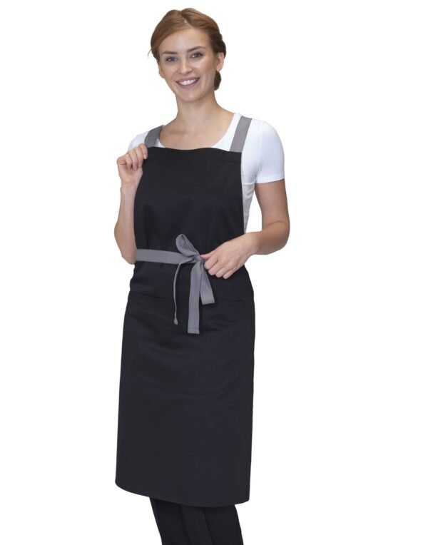 Dennys Cross Back Bib Apron - Hospitality | Xcel UK