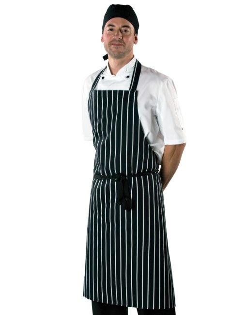 DP85 Dennys Large Cotton Striped Apron Hospitallity