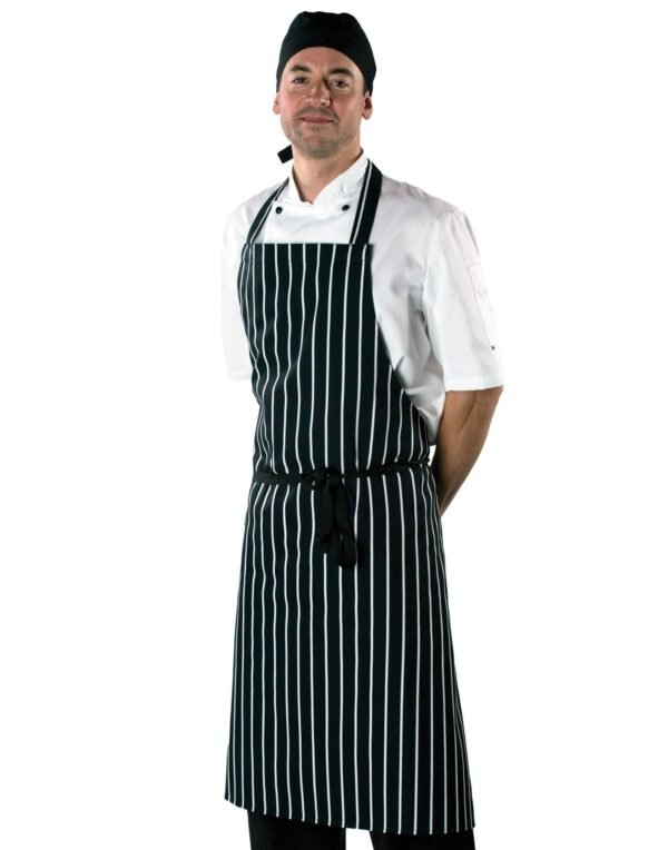 Dennys Large Cotton Striped Apron - Hospitality | Xcel UK