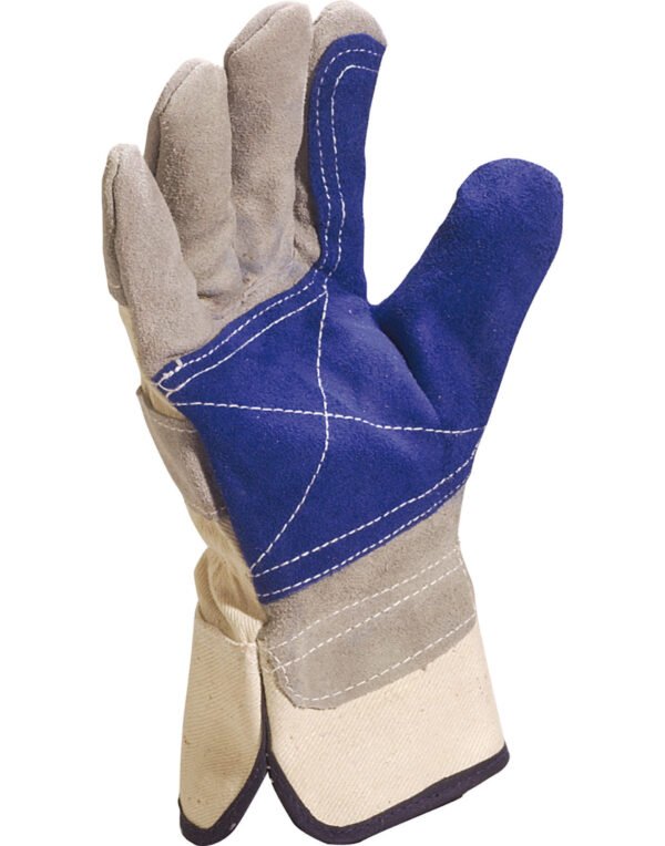 DS202RP Delta Plus Cowhide Split Leather Gloves Workwear