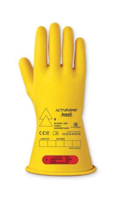 LOW VOLTAGE ELECTRICAL INSULATING GLOVE (CLASS 0) 11" GLOVES - Safety Gloves | Xcel UK