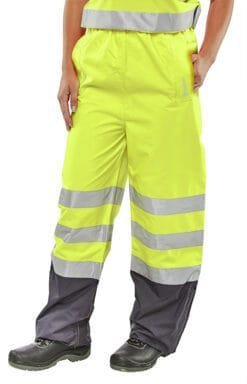 Beeswift Belfry Two-Tone Hi-Vis Waterproof Trousers
