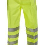 Beeswift Birkdale Hi-Vis Waterproof Breathable Trousers - Workwear Trousers | Xcel UK