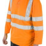 Beeswift Plant Operators Hi-Vis Three quarter Sleeve Polo Shirt - High Visibility Polo Shirts | Xcel UK