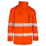 Beeswift Deltic Hi-Vis Ripstop Breathable and Waterproof Rail Jacket - High Visibility Jackets | Xcel UK