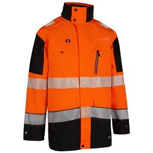 Beeswift Deltic Hi-Vis Two-Tone Ripstop Breathable and Waterproof Rail Jacket
