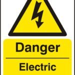 ELECTRIC SHOCK RISK SIGN - Safety Signs Hazard Signs | Xcel UK