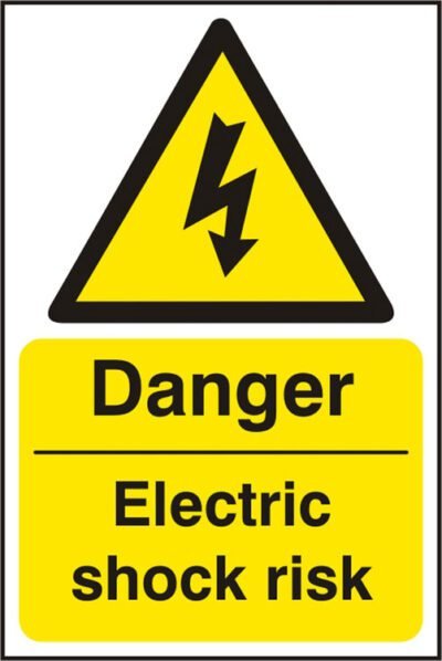 ELECTRIC SHOCK RISK SIGN - Safety Signs Hazard Signs | Xcel UK