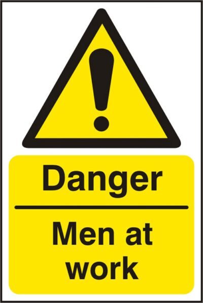 MEN AT WORK SIGN - Safety Signs Hazard Signs | Xcel UK