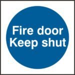 DOOR KEEP SHUT SIGN - Safety Signs Mandatory Signs | Xcel UK