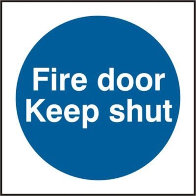 DOOR KEEP SHUT SIGN - Safety Signs Mandatory Signs | Xcel UK