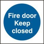 DOOR KEEP CLOSED SIGN - Safety Signs Mandatory Signs | Xcel UK
