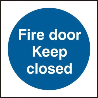 DOOR KEEP CLOSED SIGN - Safety Signs Mandatory Signs | Xcel UK