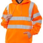 Beeswift Essential Pull-Over Hi-Vis Hoodie - High Visibility Sweatshirts | Xcel UK