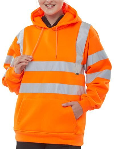 Beeswift Essential Pull-Over Hi-Vis Hoodie - High Visibility Sweatshirts | Xcel UK