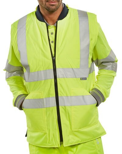 Beeswift Reversible Hi-Vis Interactive Bodywarmer - High Visibility Bodywarmers | Xcel UK