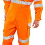 Beeswift ARC Compliant Hi-Vis Rail Spec Boilersuit - ARC Flash Boilersuits | Xcel UK