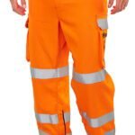 Beeswift ARC Compliant Hi-Vis Rail Spec Trousers - Workwear Trousers | Xcel UK