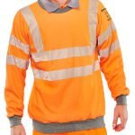 Beeswift ARC Compliant Hi-Vis Rail Spec Sweatshirt - ARC Flash Sweatshirts | Xcel UK