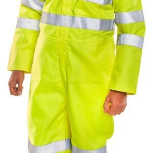 Beeswift Tesla Fire Retardant Hi-Vis Anti-Static Boilersuit