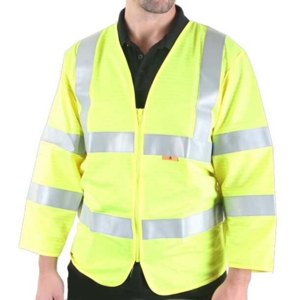 VIZ FIRE RETARDANT 3/4 JERKIN - High Visibility Jerkins | Xcel UK
