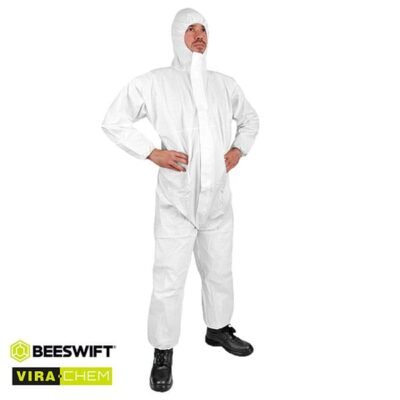 Beeswift Vira-Chem Disposable Laminated Coverall Type 5/6 - Disposable Coveralls | Xcel UK