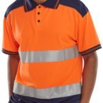Beeswift Hi-Vis Two-Tone Polo Shirt - High Visibility Polo Shirts | Xcel UK