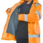 Beeswift Hi-Vis Fleece Lined Traffic Jacket - High Visibility Jackets | Xcel UK