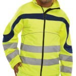 Beeswift Eton Hi-Vis Soft Shell Jacket - High Visibility Jackets | Xcel UK