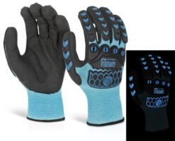 Beeswift Glovezilla Glow in the Dark Foam Nitrile Coated Gloves