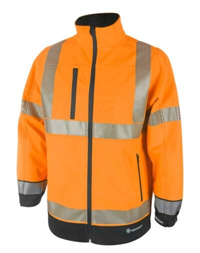 Beeswift Deltic Hi-Vis Two-Tone Soft Shell Jacket - High Visibility Jackets | Xcel UK