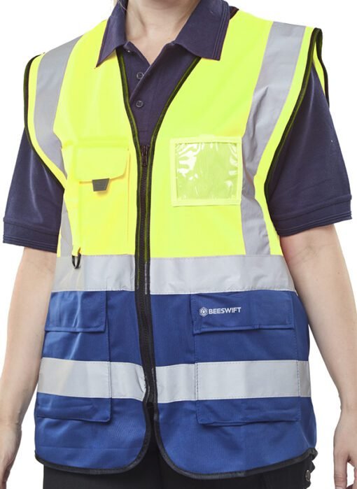 Beeswift Hi-Vis Two Tone Executive ID Vest
