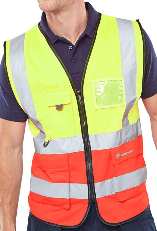 Beeswift Hi-Vis Two Tone Executive ID Vest