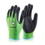 Beeswift Kutstop Micro Foam Nitrile Green Cut Level 5 Gloves - Safety Gloves | Xcel UK