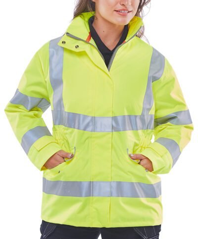 Beeswift Ladies Hi-Vis Executive Jacket - High Visibility Jackets | Xcel UK