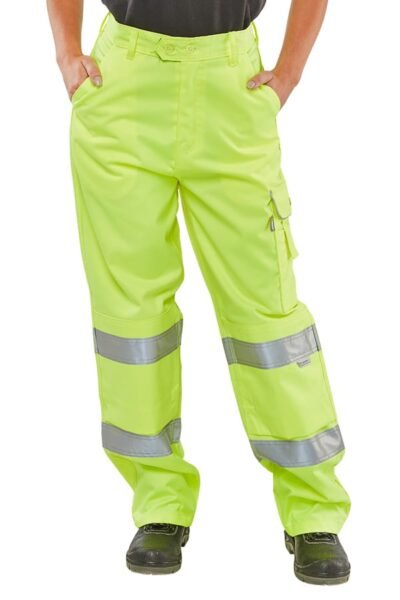 Beeswift Ladies Hi-Vis Trousers - Workwear Trousers | Xcel UK