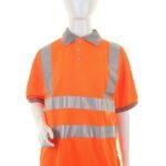 Beeswift Ladies Hi-Vis Short Sleeve Rail Spec Polo Shirt - High Visibility Polo Shirts | Xcel UK