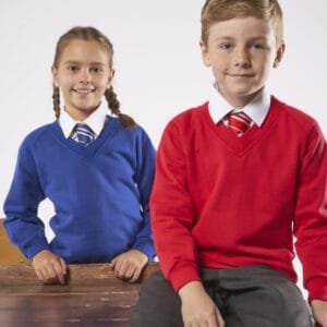 Maddins Kids coloursure v-neck sweatshirt